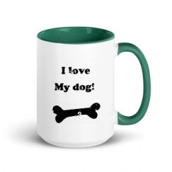 15oz Ceramic Mug with Color Inside