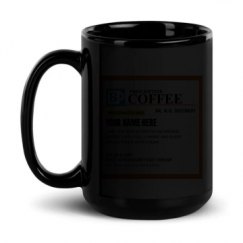 15oz Black Glossy Mug