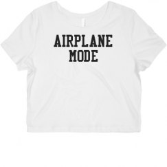 Ladies Slim Fit Crop Top Tee