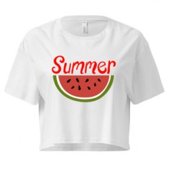 Ladies Festival Cali Crop Top Tee