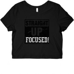 Ladies Slim Fit Crop Top Tee