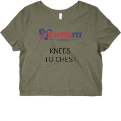 Ladies Slim Fit Crop Top Tee