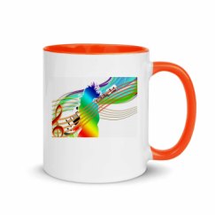 11oz Ceramic Mug with Color Inside