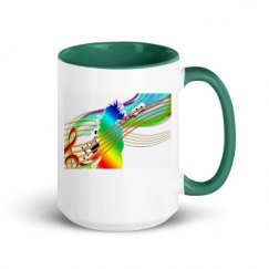 15oz Ceramic Mug with Color Inside