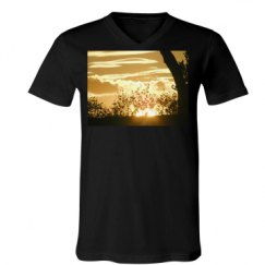 Unisex V-Neck Jersey Tee