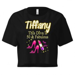 Ladies Festival Cali Crop Top Tee