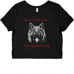 Ladies Slim Fit Crop Top Tee