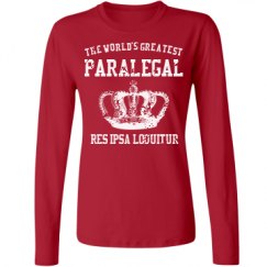 Ladies Relaxed Fit Basic Long Sleeve Tee