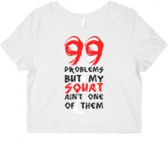 Ladies Slim Fit Crop Top Tee