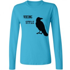 Ladies Relaxed Fit Basic Long Sleeve Tee