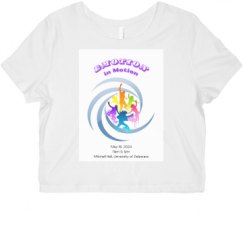 Ladies Slim Fit Crop Top Tee