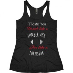 Ladies Slim Fit Super Soft Racerback Triblend Tank