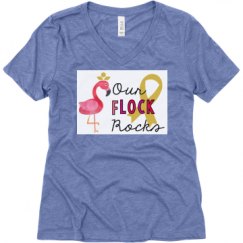 Ladies Relaxed Fit Super Soft Triblend V-Neck Tee