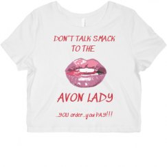 Ladies Slim Fit Crop Top Tee