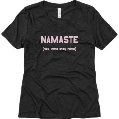 Ladies Relaxed Fit Super Soft Triblend V-Neck Tee