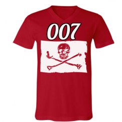 Unisex V-Neck Jersey Tee