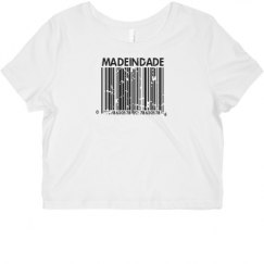 Ladies Slim Fit Crop Top Tee