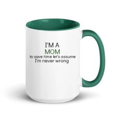 15oz Ceramic Mug with Color Inside