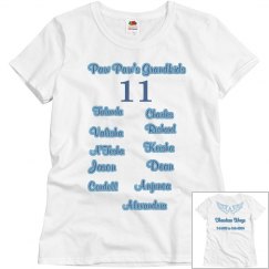 paw paw grandkids shirt 