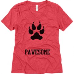 Ladies Relaxed Fit Super Soft Triblend V-Neck Tee