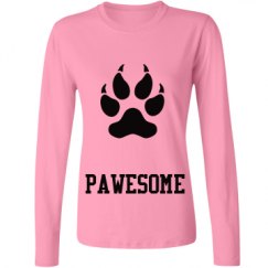 Ladies Relaxed Fit Basic Long Sleeve Tee