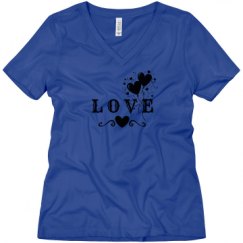Ladies Relaxed Fit V-Neck Tee