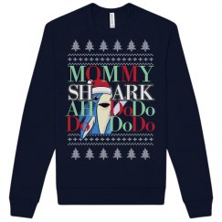 baby shark do do - momma shark matching sweater