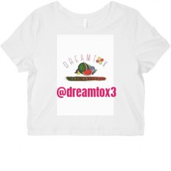 Ladies Slim Fit Crop Top Tee