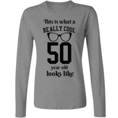 Ladies Relaxed Fit Basic Long Sleeve Tee