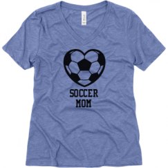 Ladies Relaxed Fit Super Soft Triblend V-Neck Tee