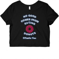 Ladies Slim Fit Crop Top Tee