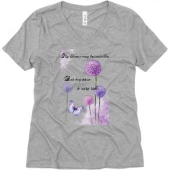 Ladies Relaxed Fit V-Neck Tee