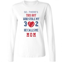 Ladies Relaxed Fit Basic Long Sleeve Tee