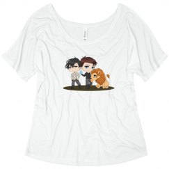 Jude, Mads, & Lion-Cos Flowy T-Shirt