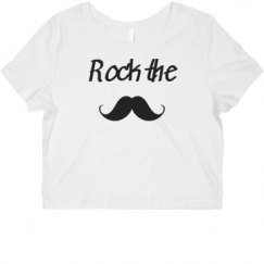 Ladies Slim Fit Crop Top Tee
