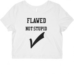 Ladies Slim Fit Crop Top Tee