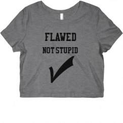 Ladies Slim Fit Crop Top Tee