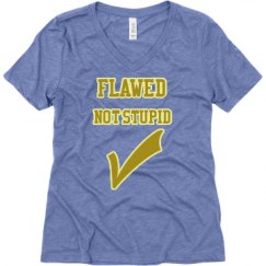 Ladies Relaxed Fit Super Soft Triblend V-Neck Tee