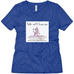 Ladies Relaxed Fit V-Neck Tee