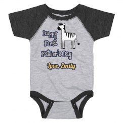 Happy First Father's Day Onesies