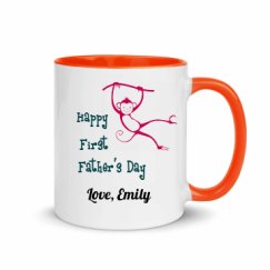 11oz Ceramic Mug with Color Inside