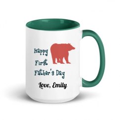 15oz Ceramic Mug with Color Inside