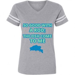 Ladies Relaxed Fit Vintage Sports Tee