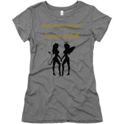 Ladies Slim Fit Super Soft Triblend Tee