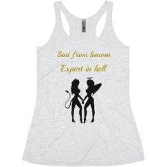Ladies Slim Fit Super Soft Racerback Triblend Tank