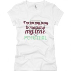 Ladies Slim Fit Basic Promo Jersey Tee