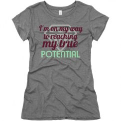 Ladies Slim Fit Super Soft Triblend Tee