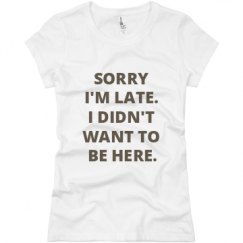 Ladies Slim Fit Basic Promo Jersey Tee