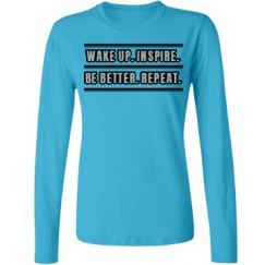 Ladies Relaxed Fit Basic Long Sleeve Tee
