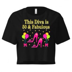 Ladies Festival Cali Crop Top Tee